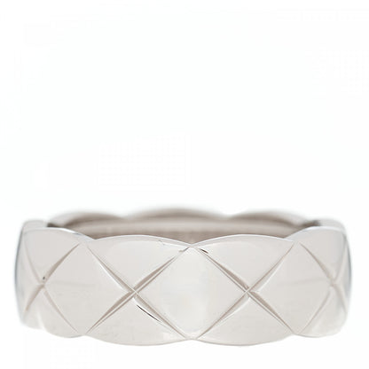 Chanel 18K White Gold Small Coco Crush Ring 52 6 3 of 8