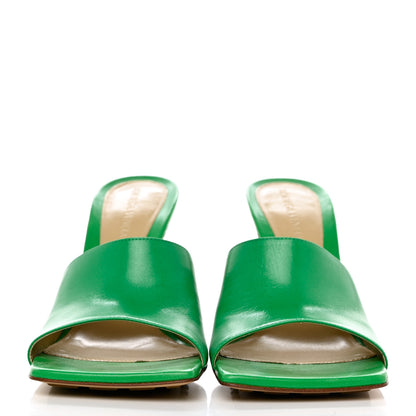 Bottega Veneta Lambskin Stretch Mule Sandals 38.5 Grass 2 of 10