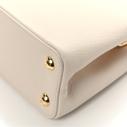 Louis Vuitton Taurillon Mother of Pearl Flowers Capucines BB Creme Nacre 11 of 11