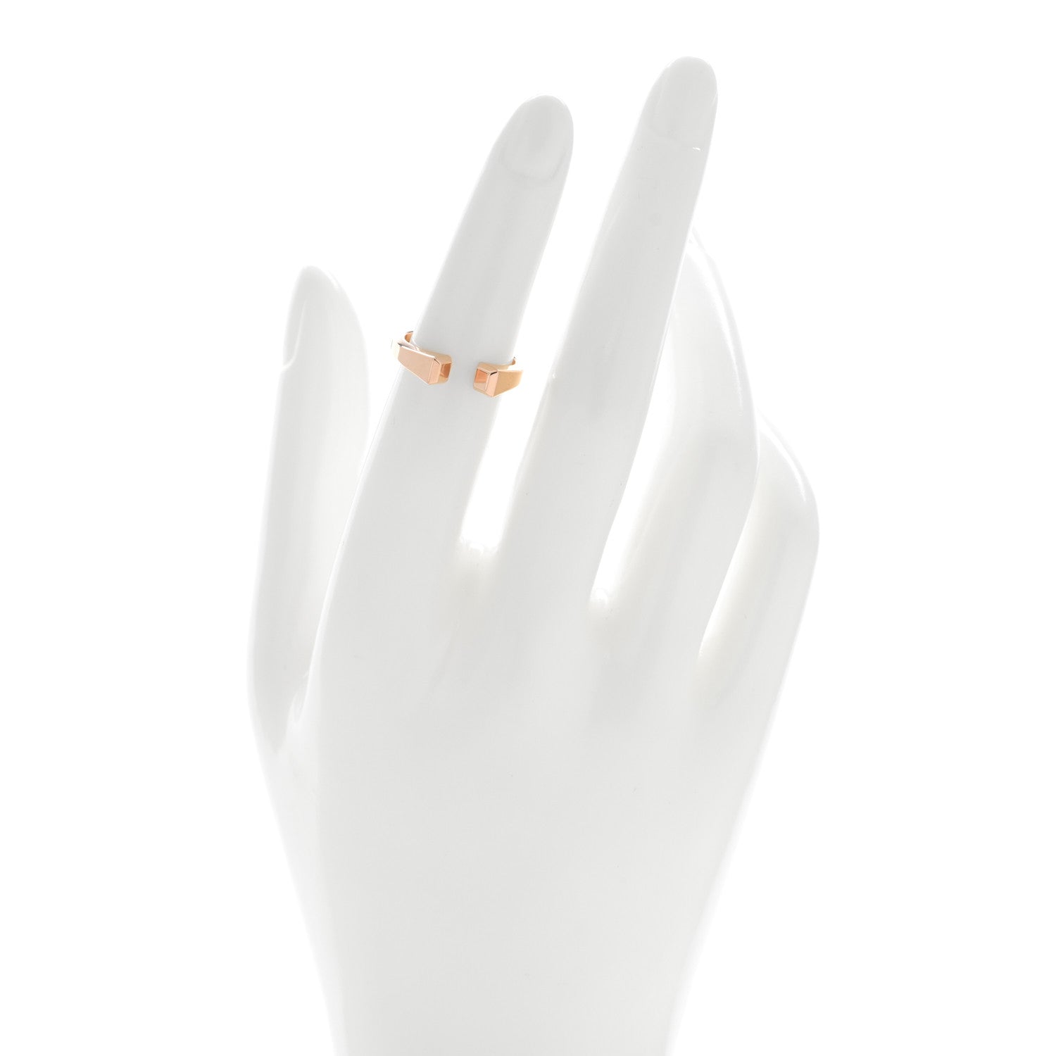 Hermes 18K Rose Gold PM Clou de Forge Ring 50 5.25 2 of 4