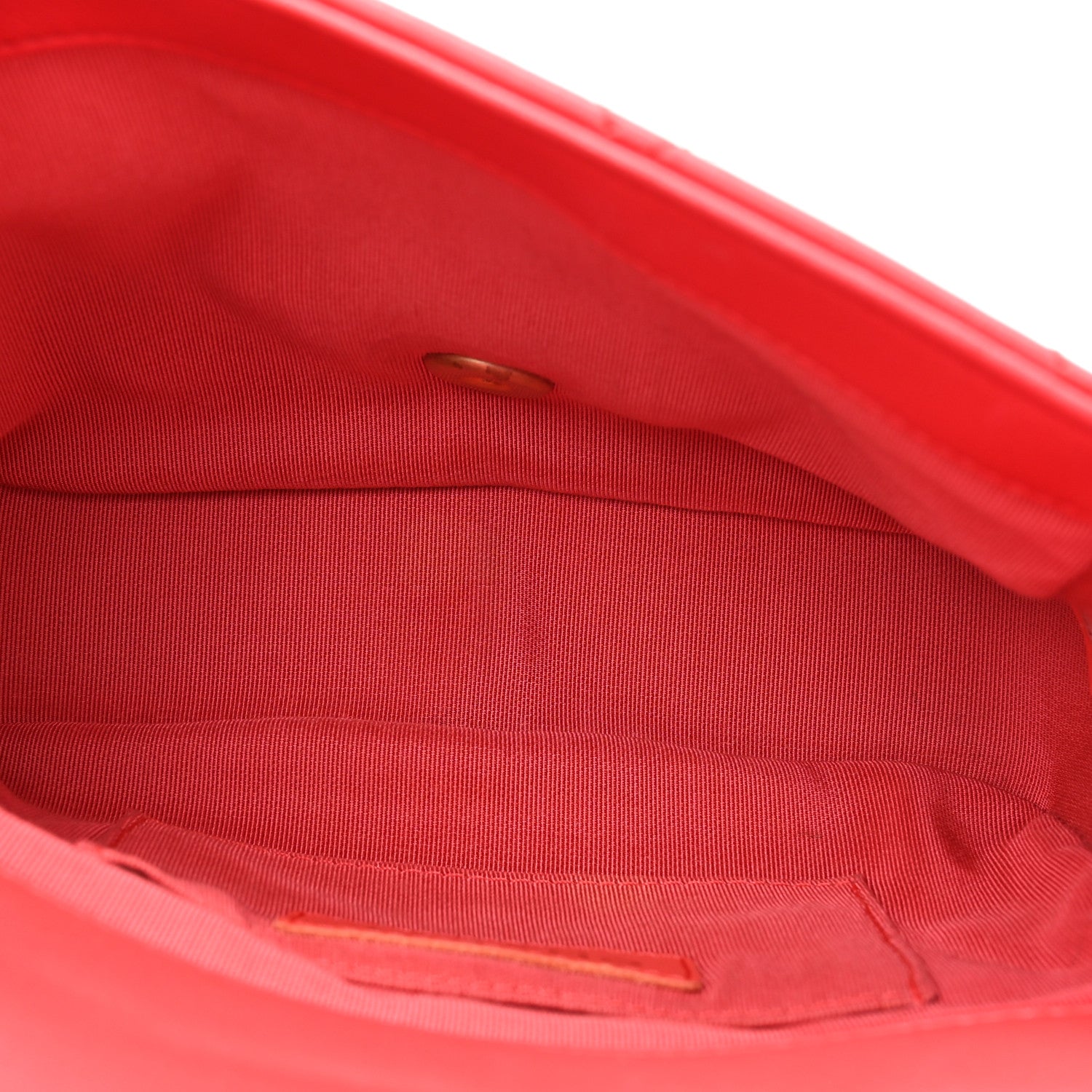 Chanel Lambskin Quilted Small Circular Handle Bag Brilliant Rouge 5 of 15