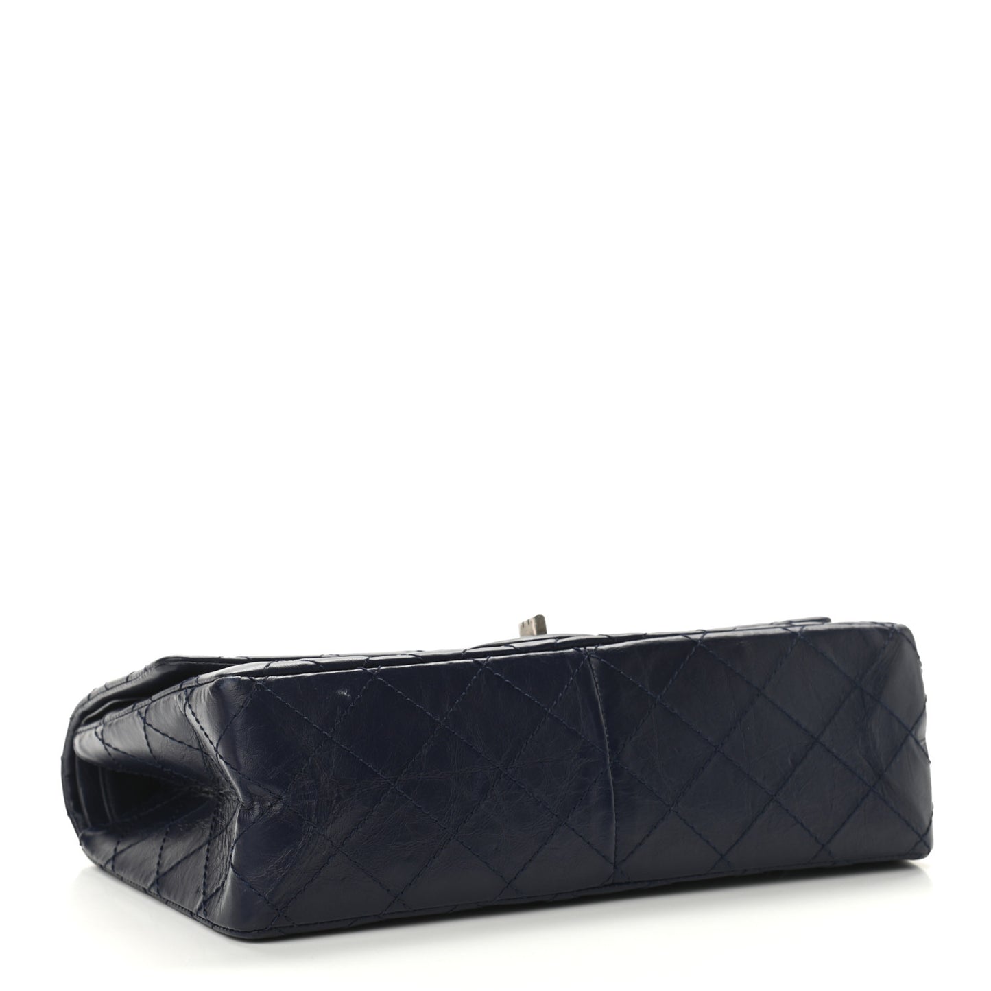 Aged Calfskin Quilted 2.55 Reissue 226 Flap Navy Blue