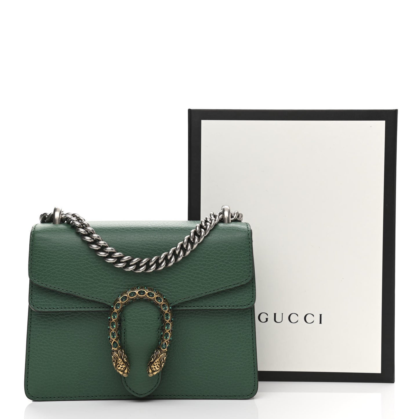 Calfskin Mini Dionysus Shoulder Bag Emerald