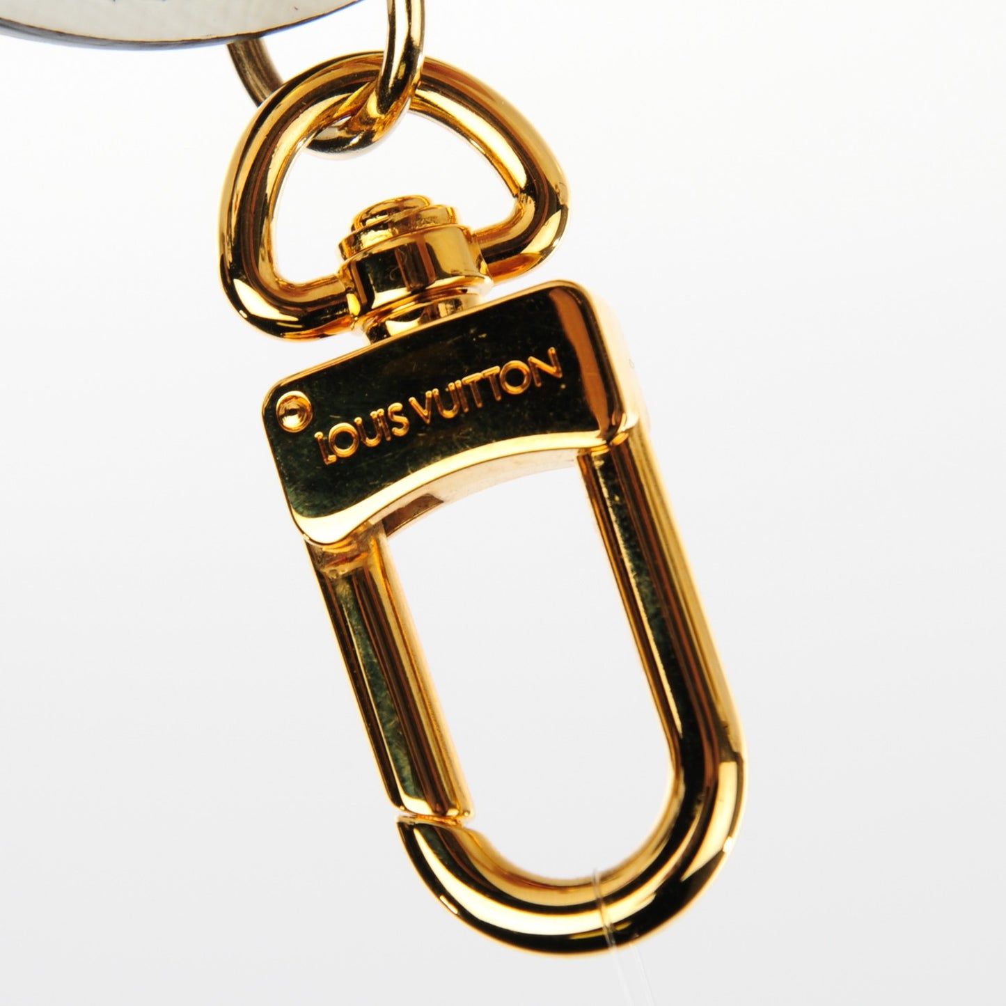 Monogram Kusama Town Key Ring White