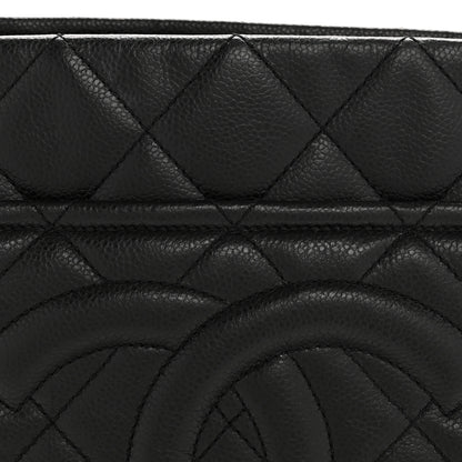 Chanel Caviar Quilted CC Timeless Soft Tote Black 8 of 12
