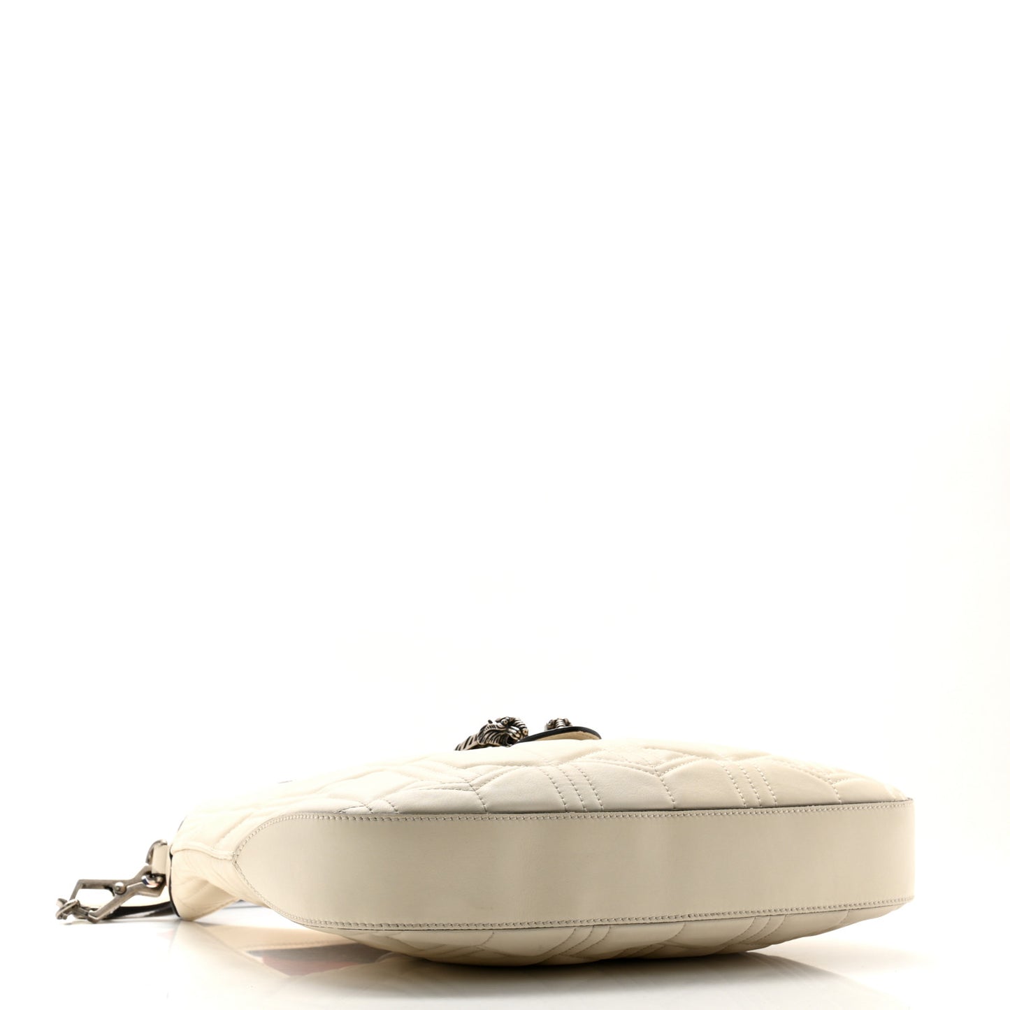 Calfskin Web Quilted Small Dionysus Hobo White