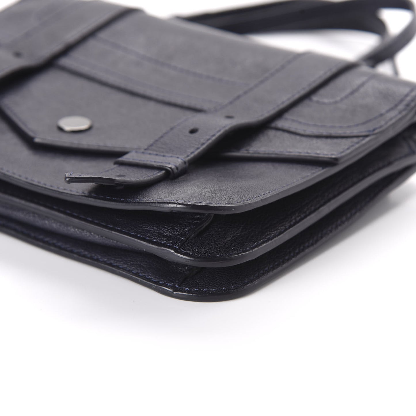 Lambskin PS1 Large Chain Wallet Midnight