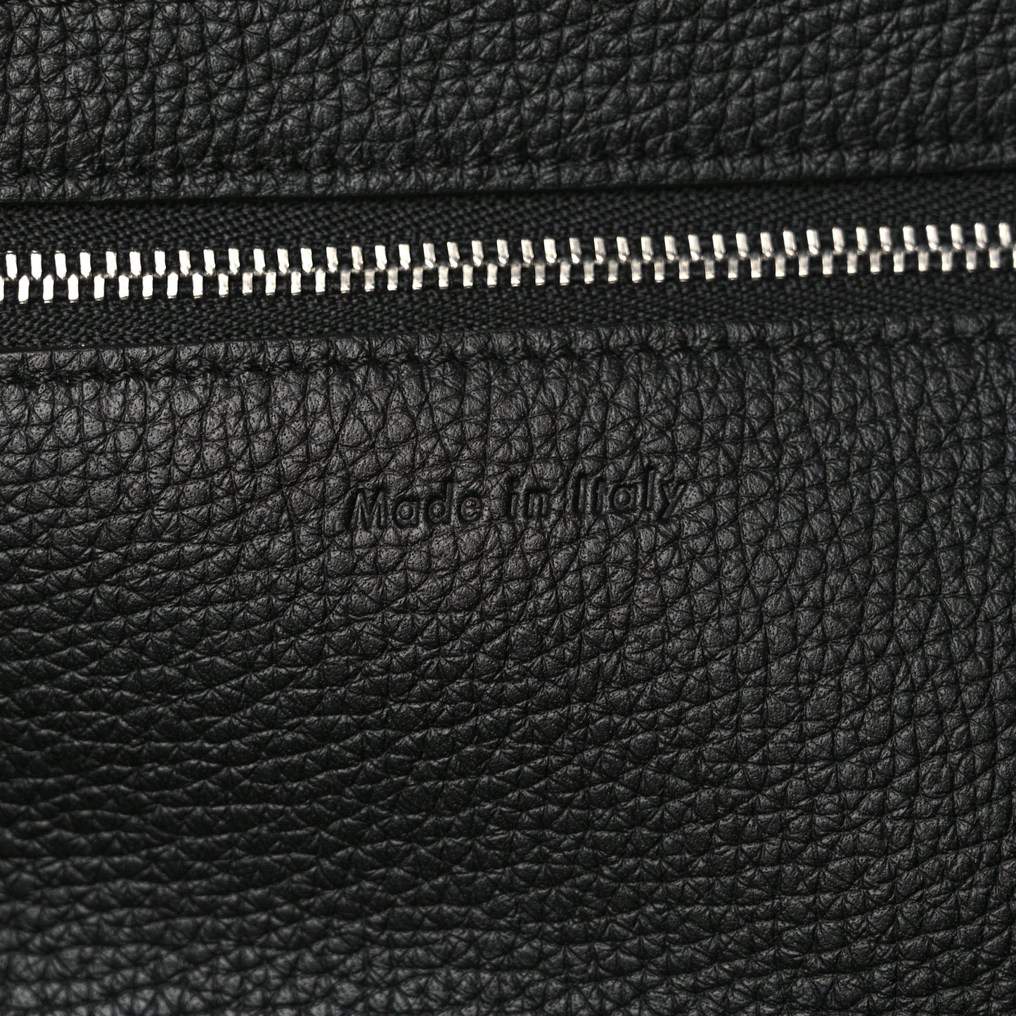 Supple Grained Calfskin Medium Big Bag Black