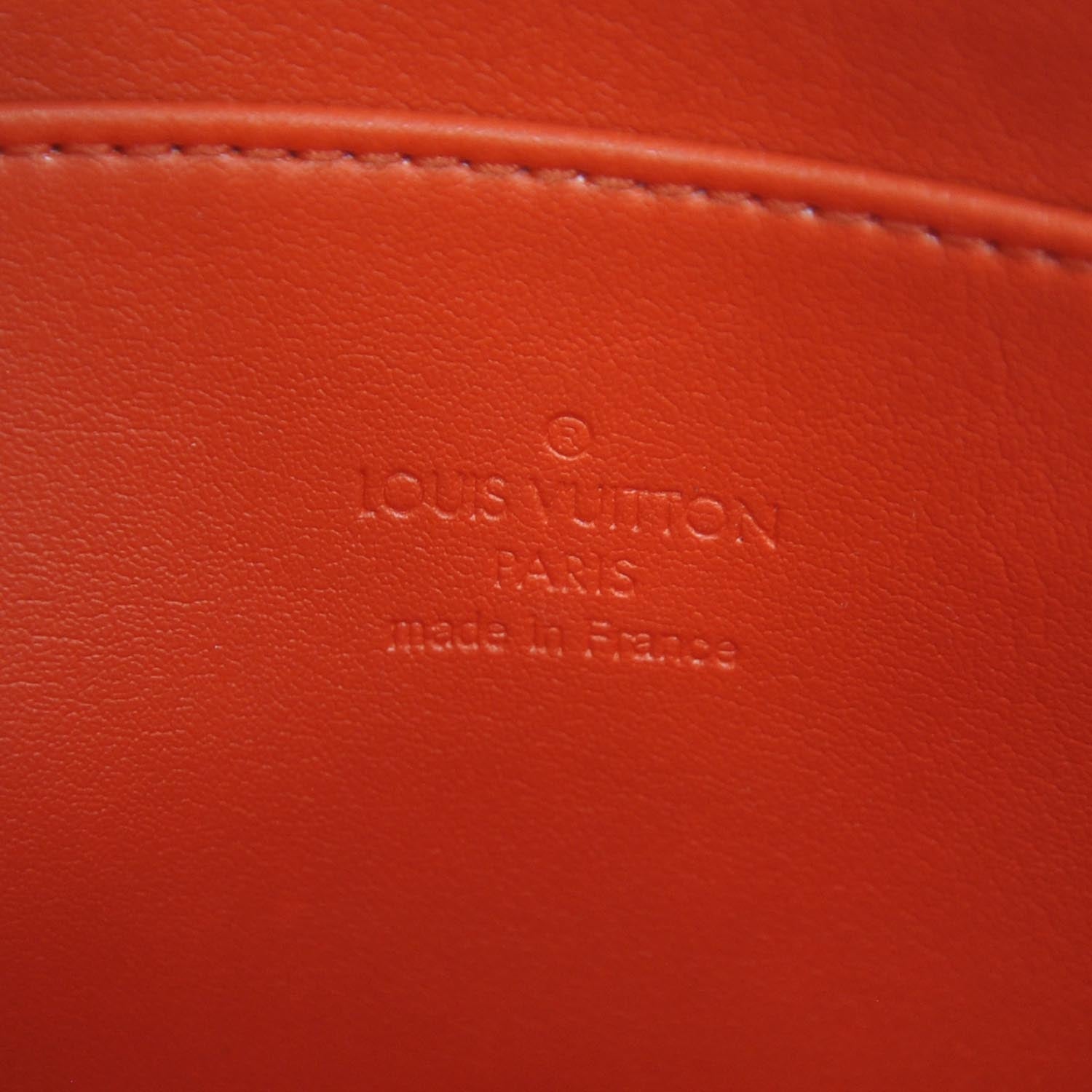 Louis Vuitton Vernis Trousse Cosmetic Pouch Orange Sunset 7 of 8