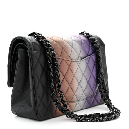 Chanel Calfskin Quilted Ombre Medium Double Flap Black 3 of 11