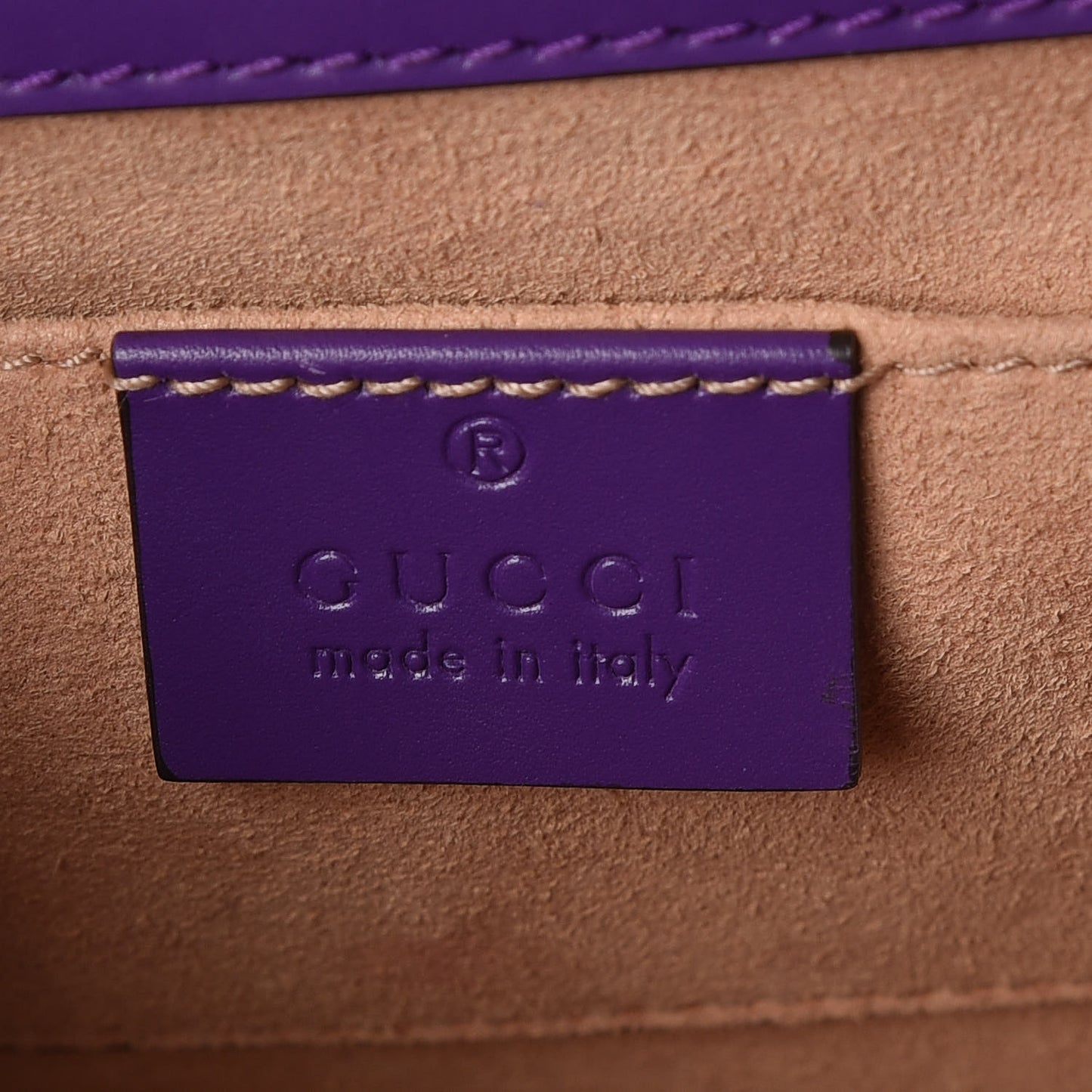 Guccissima Small Padlock Shoulder Bag Purple
