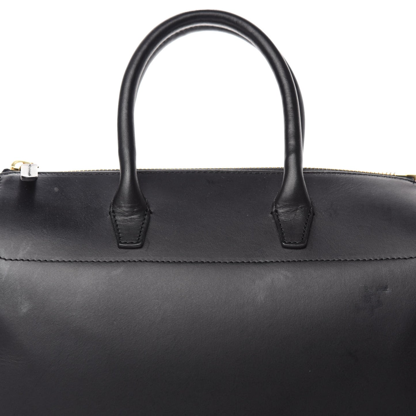 Calfskin Mini Travel Crossbody Bag Black Flamma