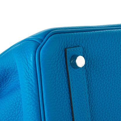 Hermes Togo Birkin 30 Bleu Zanzibar Malachite 7 of 37