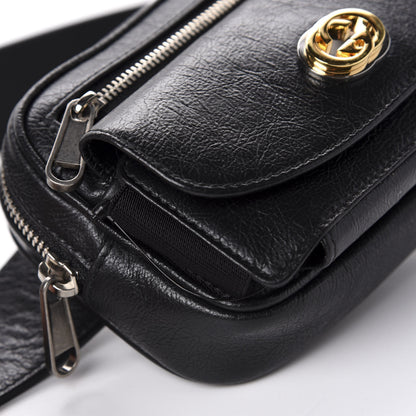 Gucci Fluffy Calfskin Mini Morpheus Belt Bag 90 36 Black 6 of 10
