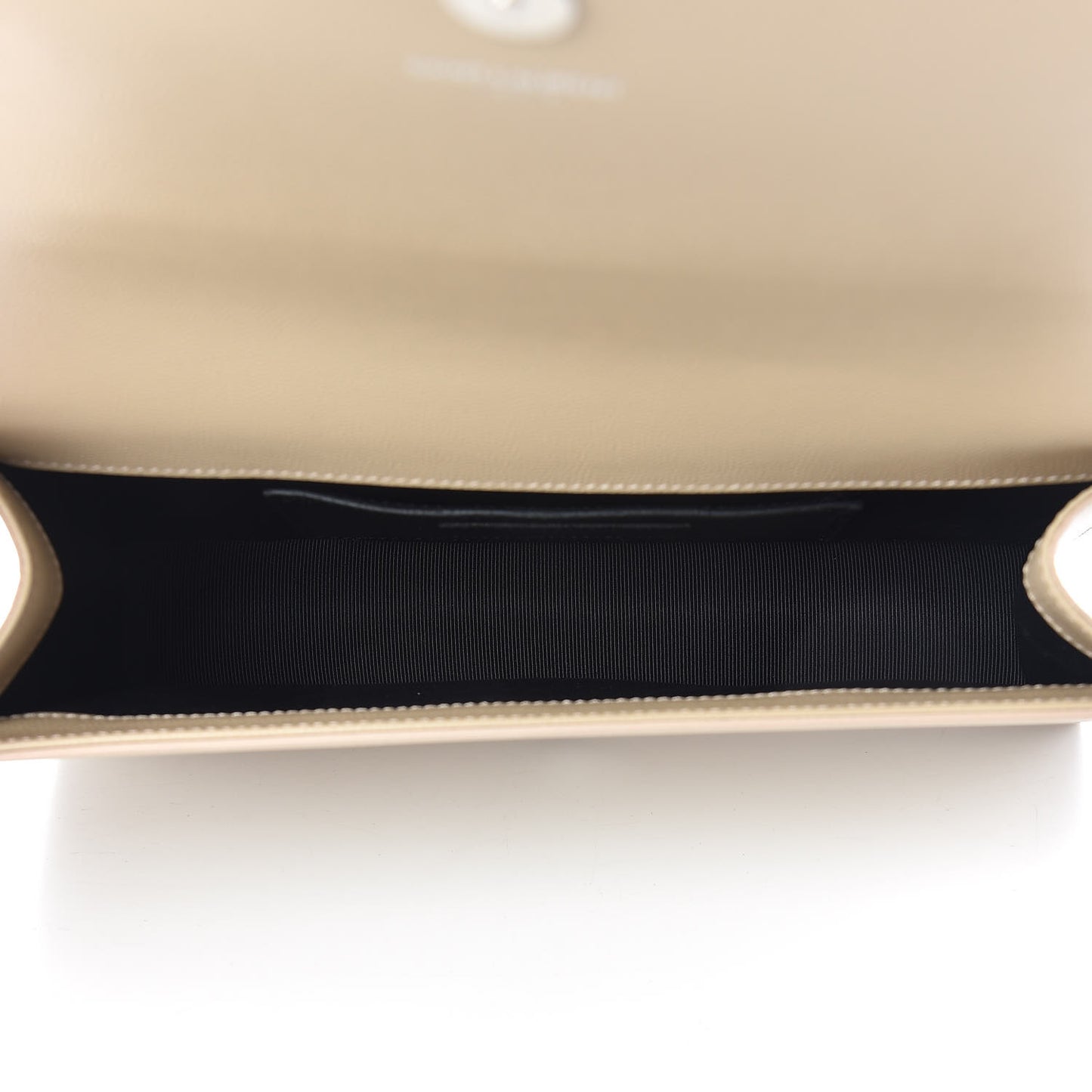 Grain De Poudre Classic Kate Monogram Clutch Nude Powder