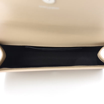Saint Laurent Grain De Poudre Classic Kate Monogram Clutch Nude Powder 5 of 15