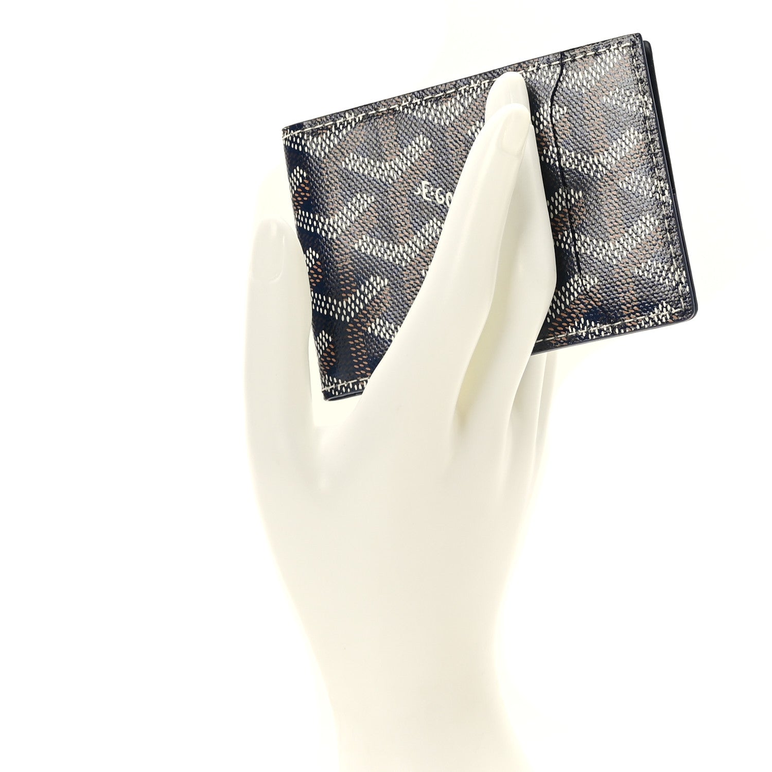 Goyard Goyardine Victoire Card Holder Insert Navy 2 of 6
