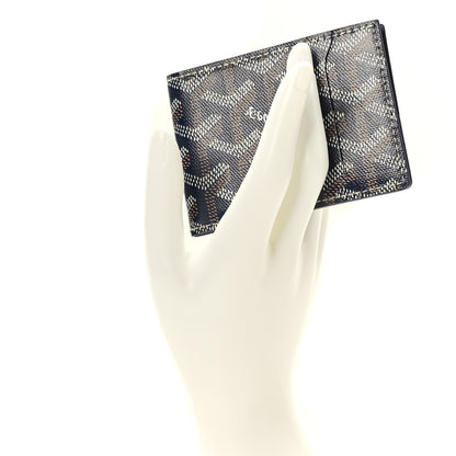 Goyard Goyardine Victoire Card Holder Insert Navy 2 of 6