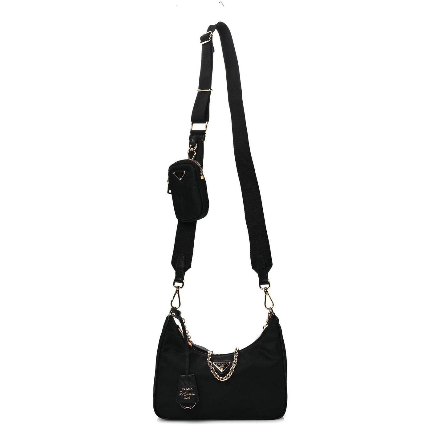Nylon Re-Edition 2005 Shoulder Bag Black