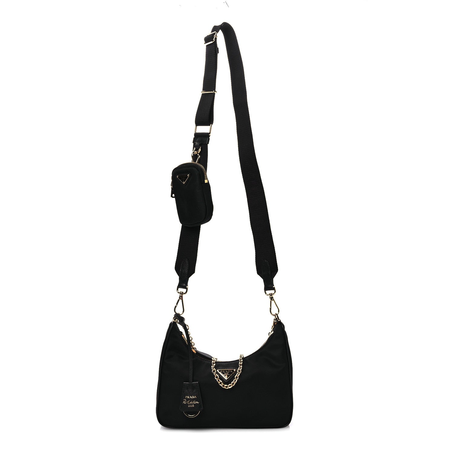 Prada Nylon Re-Edition 2005 Shoulder Bag Black 1 of 11