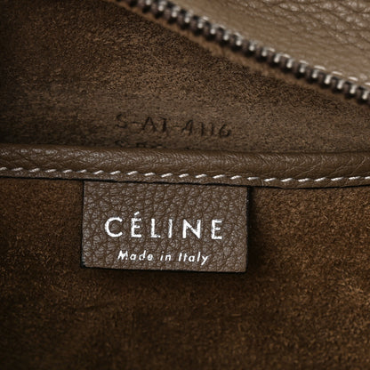 Celine Drummed Calfskin Nano Luggage Souris 7 of 13
