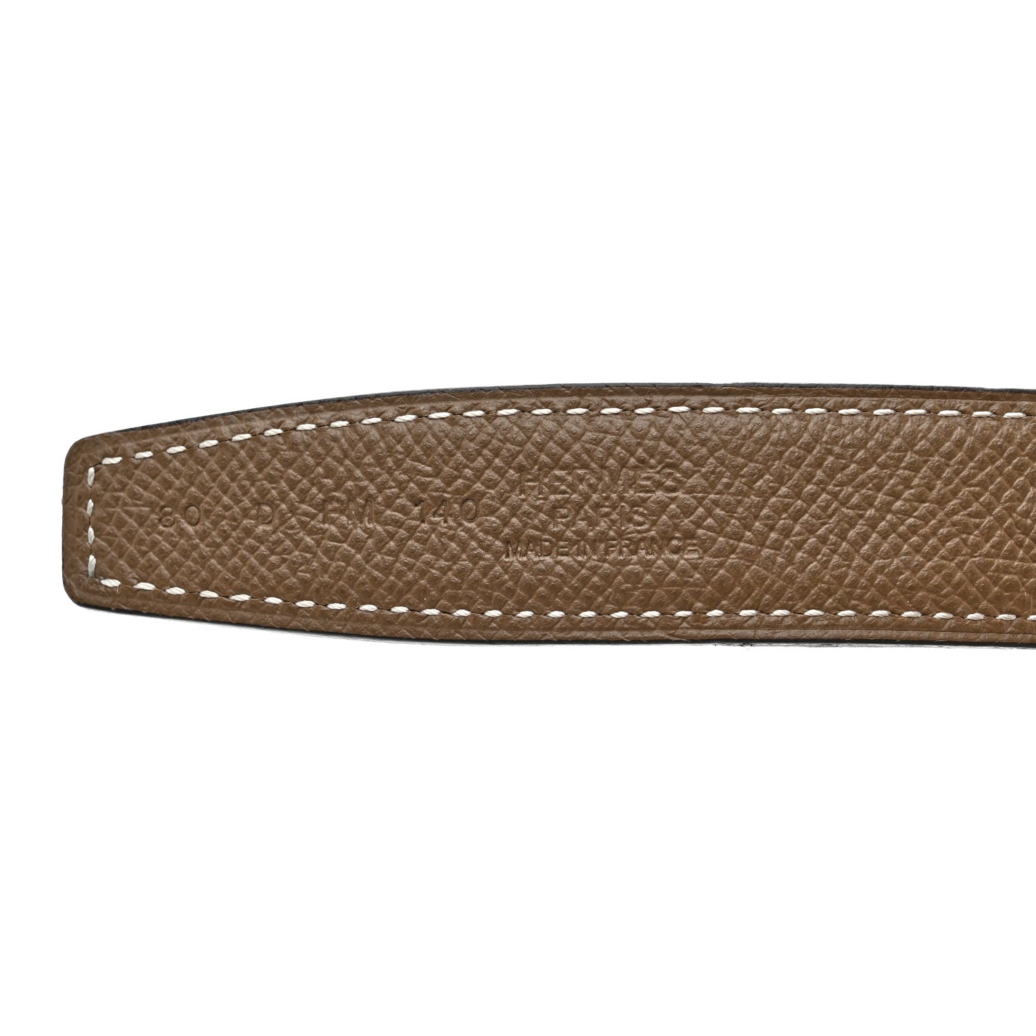Hermes Swift Epsom 24mm Constance H Belt 80 Black Etoupe 7 of 9