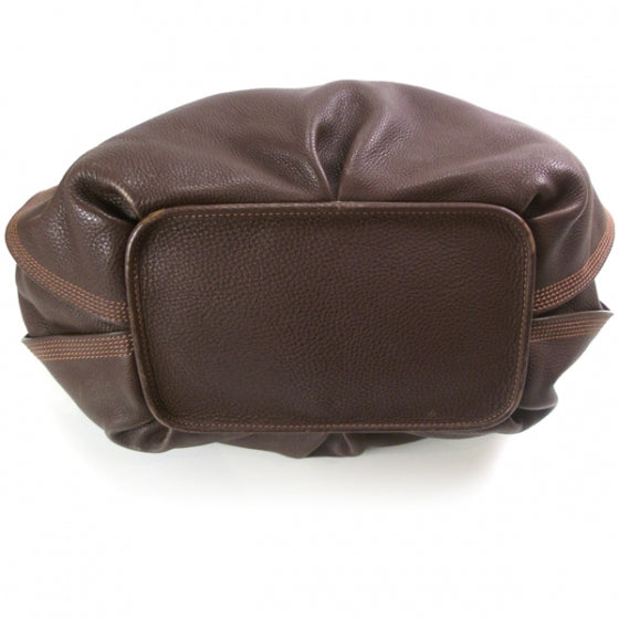 Celine Leather Hobo Burgundy 4 of 10