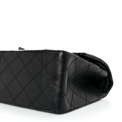 Chanel Aged Calfskin Quilted 2.55 Reissue 226 Flap So Black 9 of 10