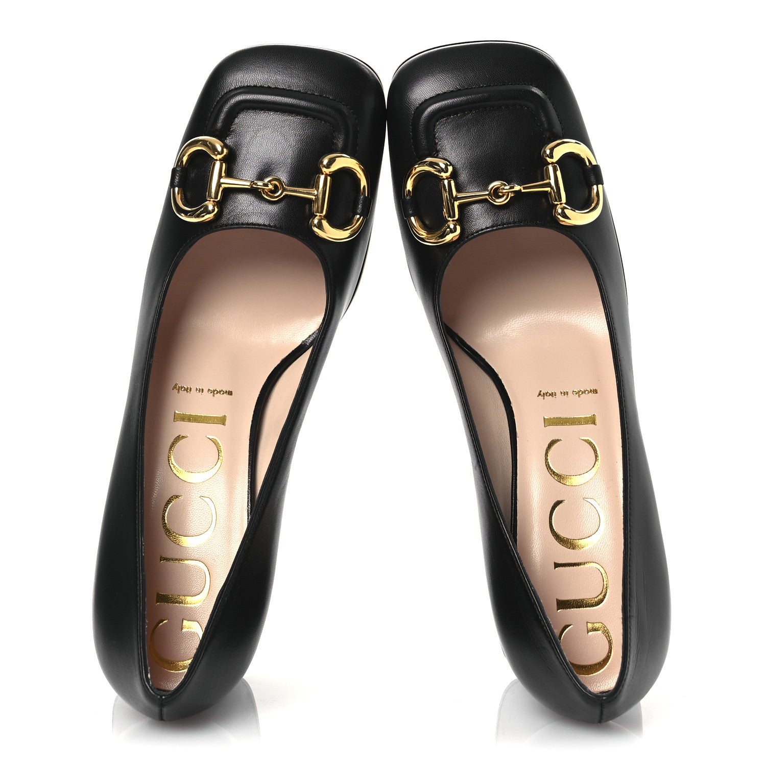 Gucci Malaga Kid Horsebit 75mm Pumps 38 Black 2 of 11