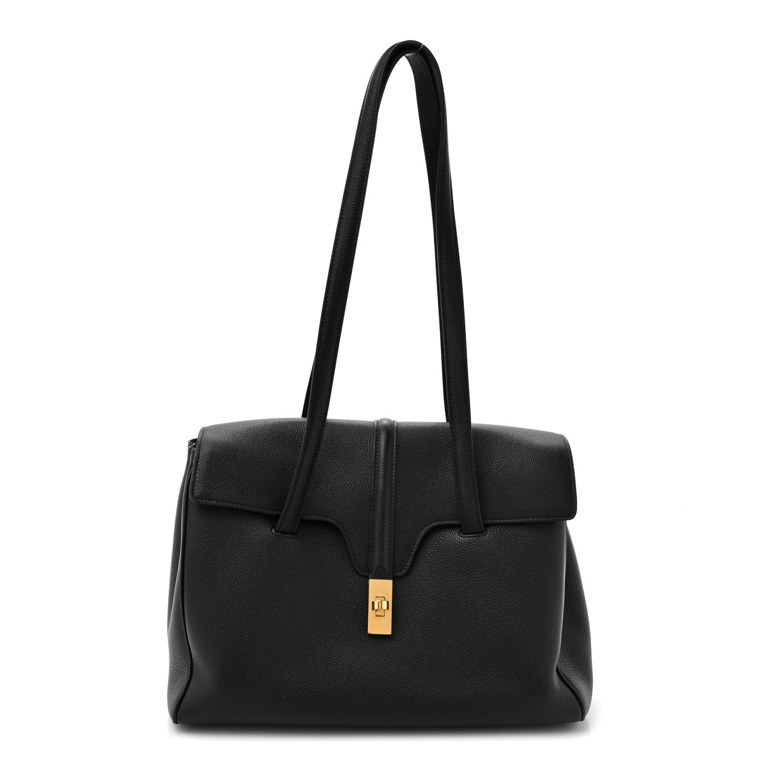Celine Supple Grained Calfskin Medium Soft 16 Bag Black 1 of 10