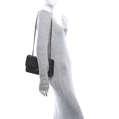 Chanel Lambskin Quilted Medium Double Flap Dark Grey 2 of 11