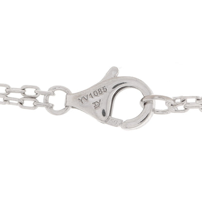 Cartier 18K White Pink Gold Diamond Three Ring LOVE Necklace 8 of 10