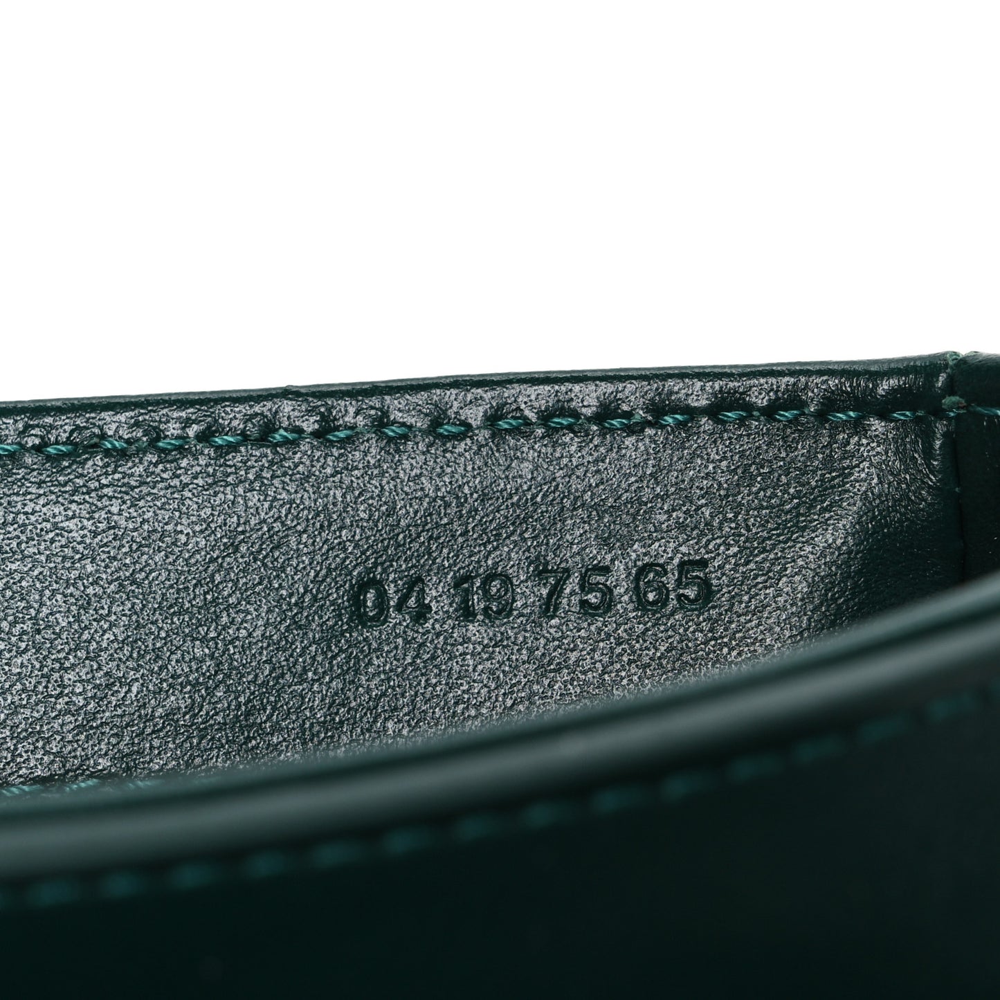 Shiny Calfskin Suede Mini C Double Carry Green