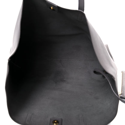 Saint Laurent Calfskin Large Shopping Tote Dark Grey 6 of 27