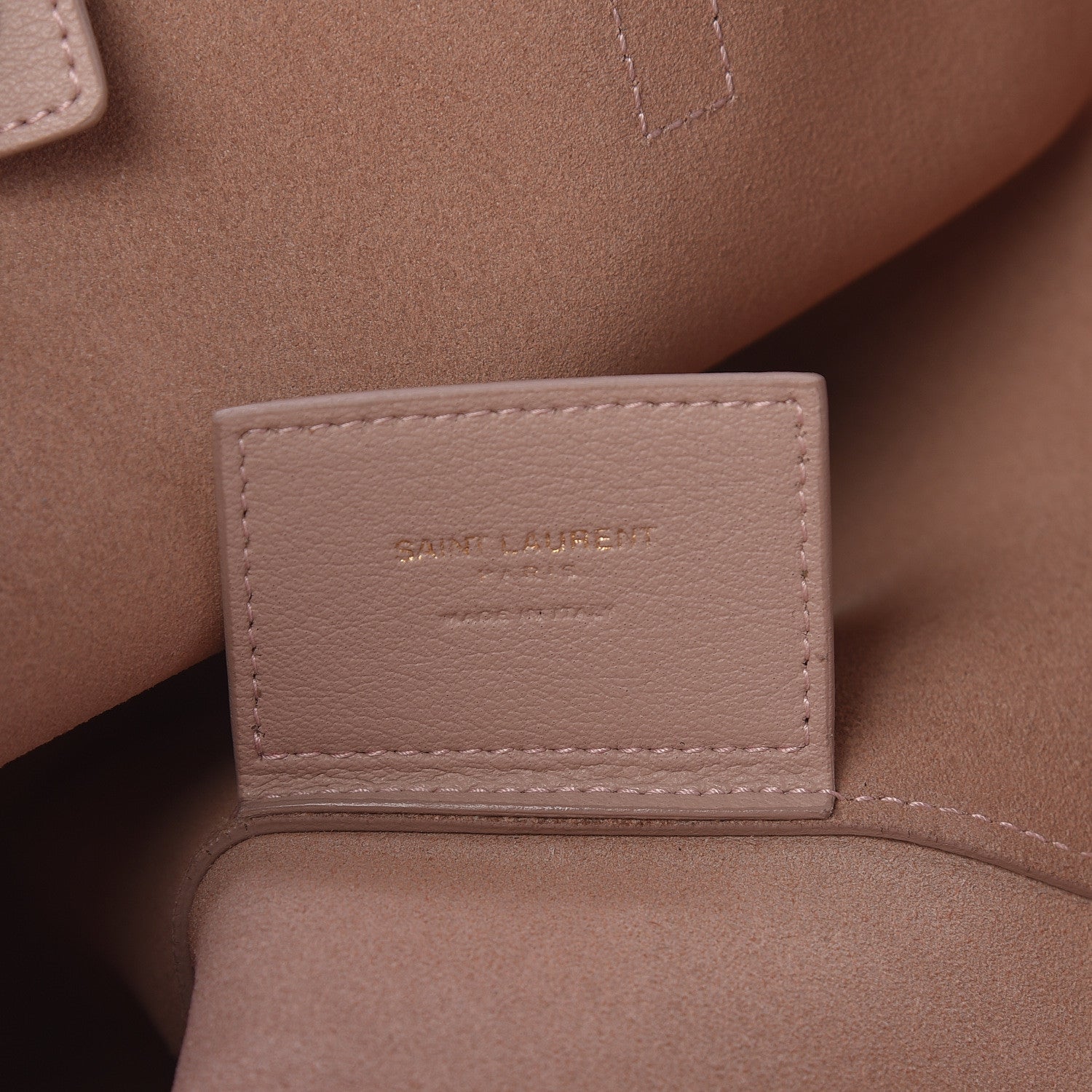 Saint Laurent Calfskin Large Shopping Tote Pale Blush 9 of 14