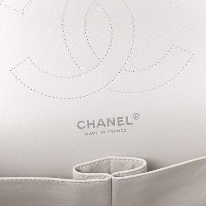 Chanel Caviar Quilted Jumbo Double Flap White 8 of 14