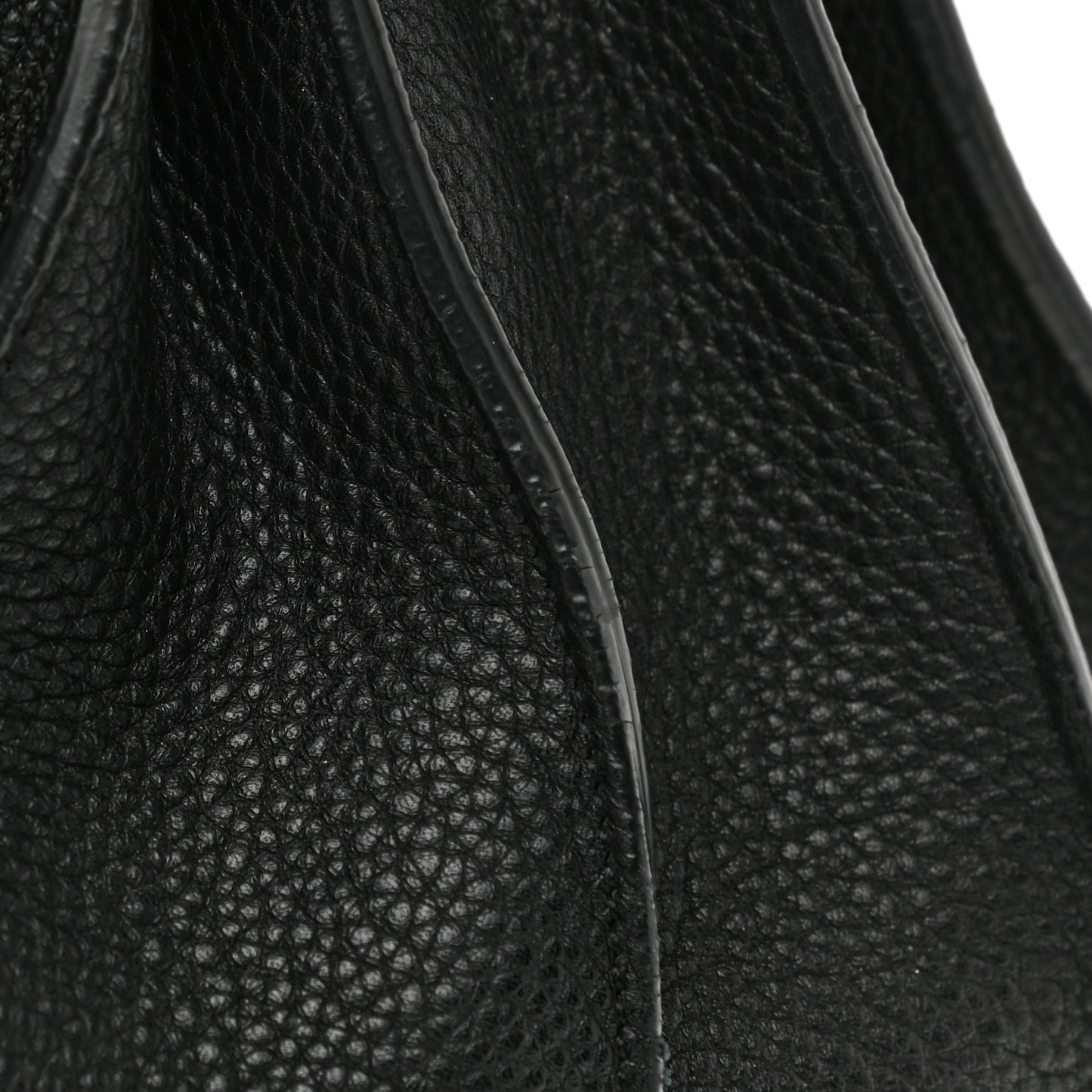 Grained Calfskin Medium Souple Sac De Jour Black