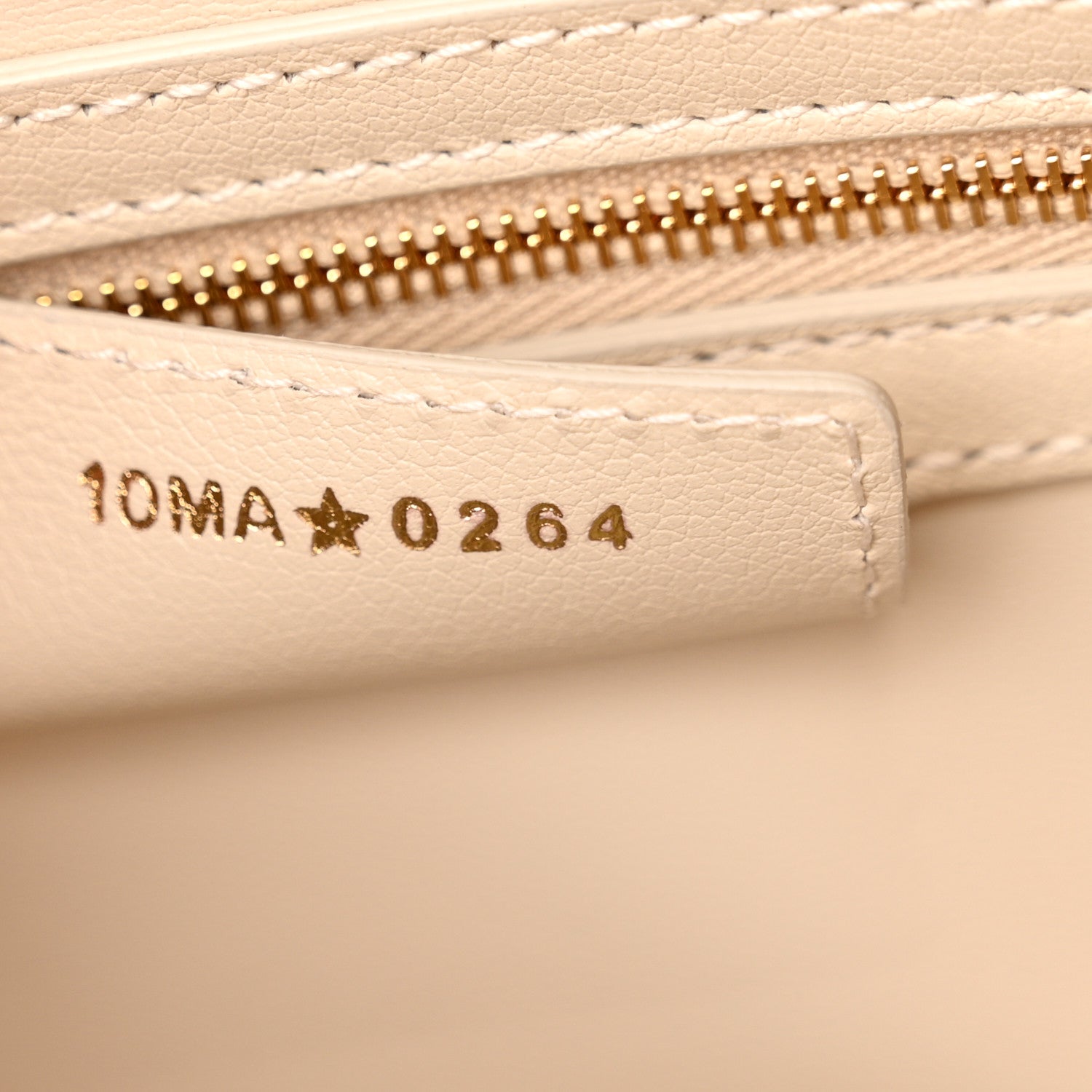 Christian Dior Calfskin Macrocannage Groove 20 Bag Dusty Ivory 7 of 11