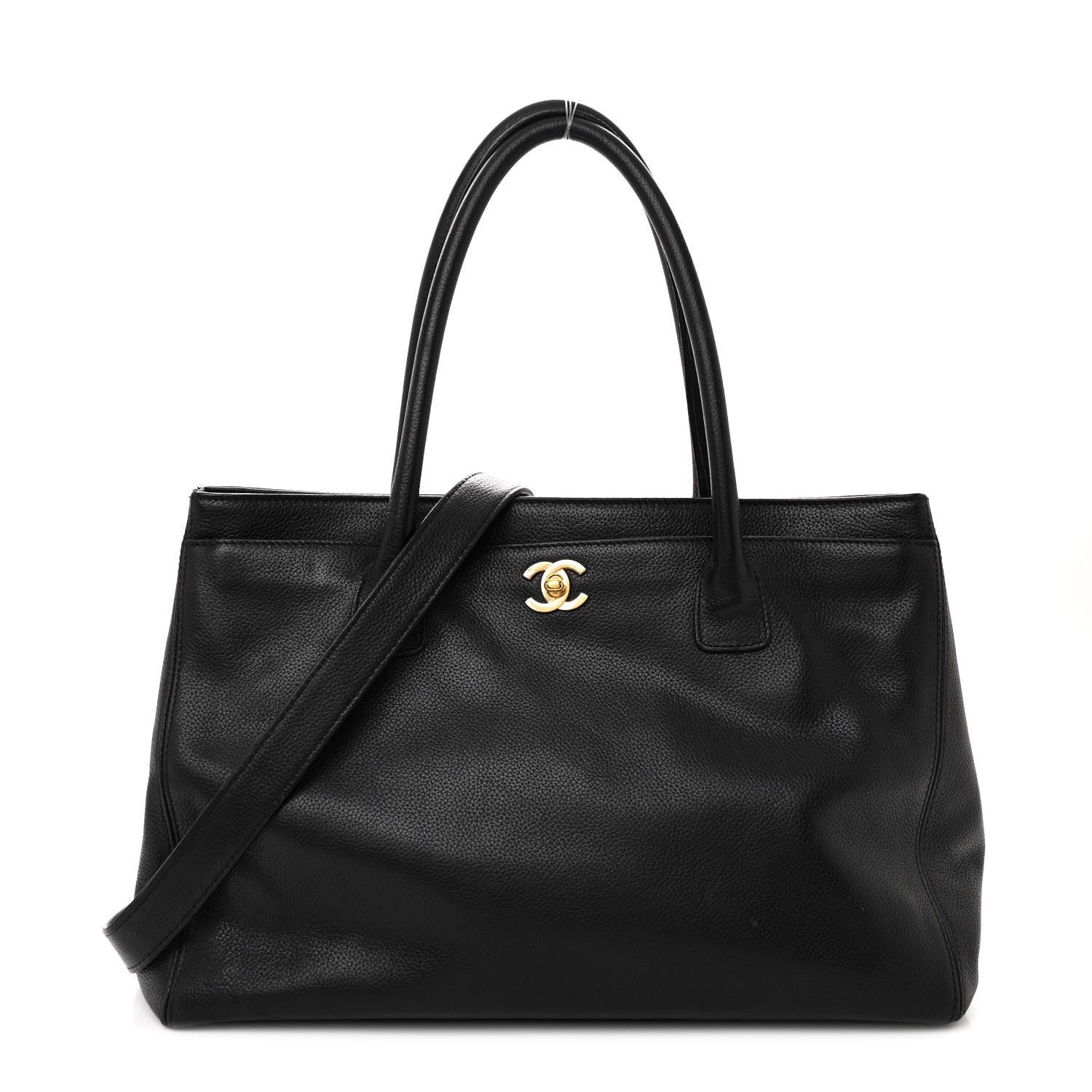 Chanel Calfskin Cerf Executive Shopper Tote Black 1 of 15