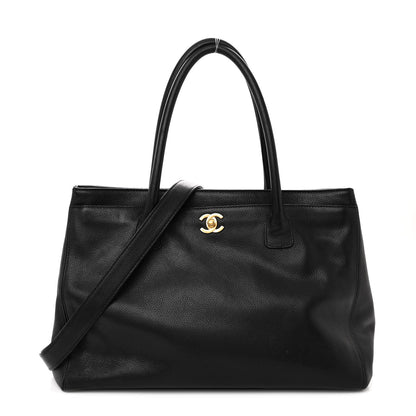 Chanel Calfskin Cerf Executive Shopper Tote Black 1 of 15