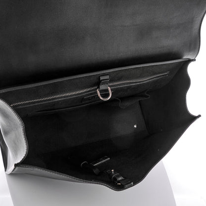 Givenchy Grained Calfskin Medium Bi-Color Shark Lock Satchel Black White 5 of 7