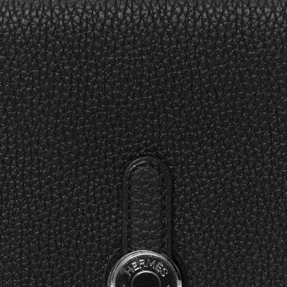 Hermes Togo Dogon Compact Wallet Black 8 of 8