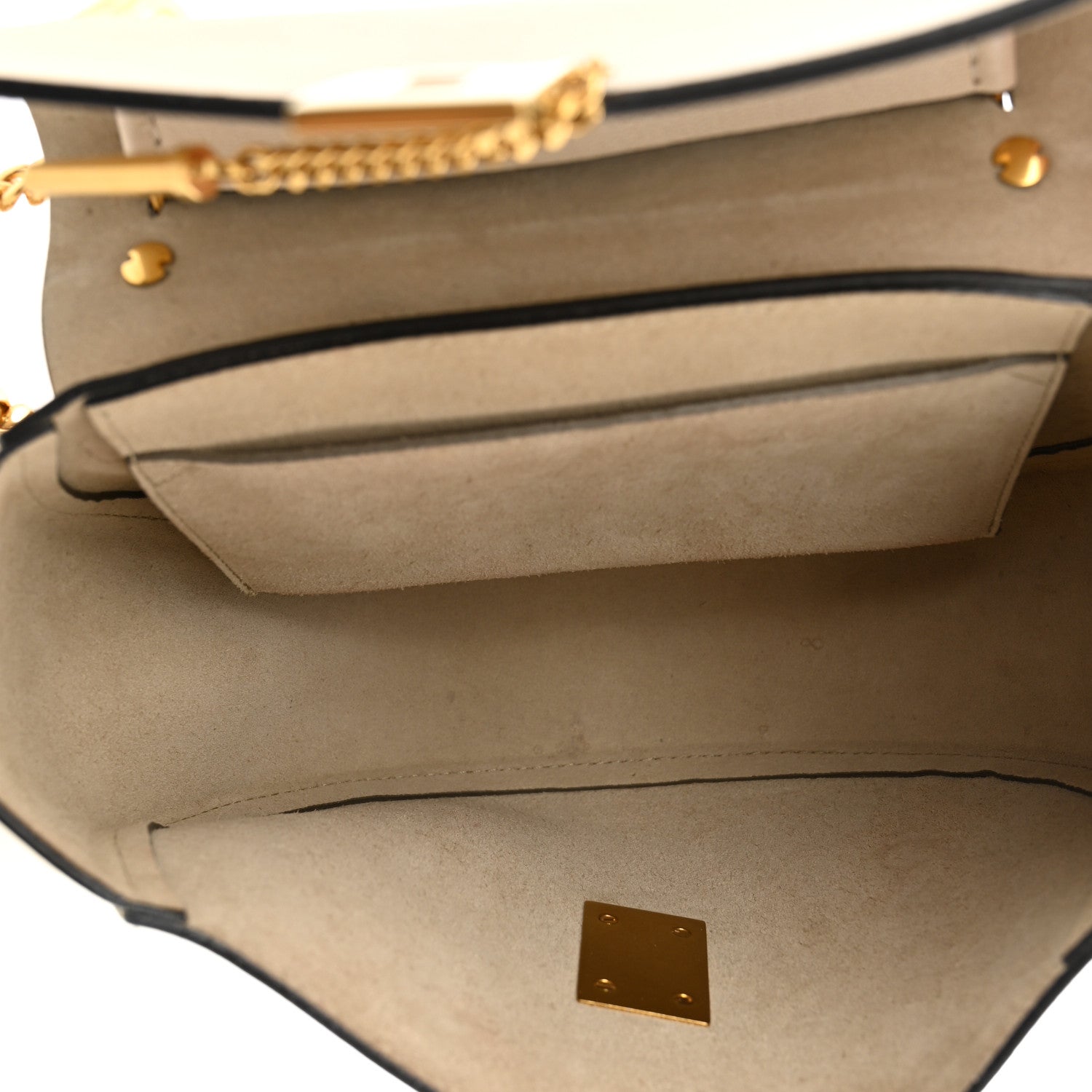 Chloe Grained Lambskin Drew Crossbody Beige 5 of 12