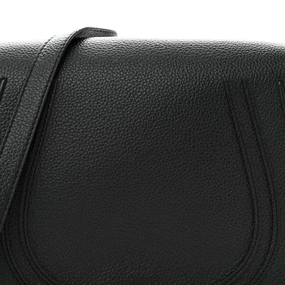 Chloe Grained Calfskin Medium Marcie Saddle Bag Black 9 of 14