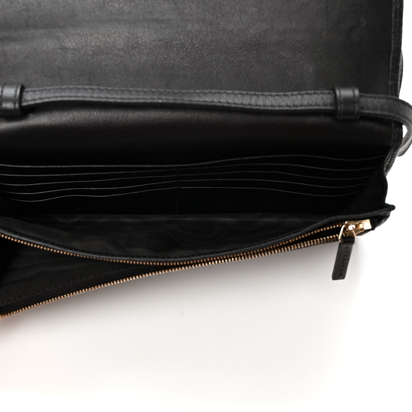 Microguccissima Crossbody Wallet Black