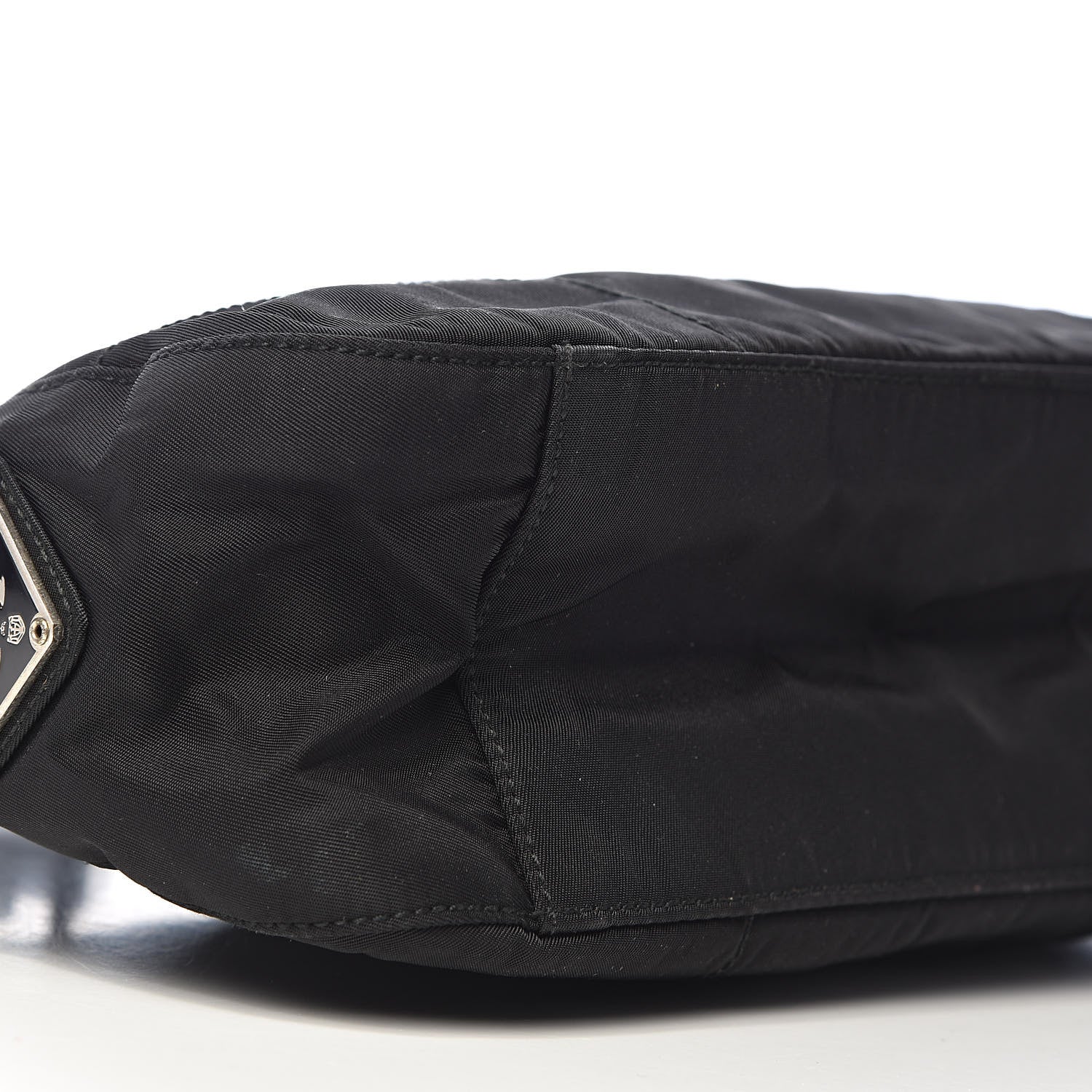 Prada Tessuto Nylon Shoulder Bag Black 8 of 10