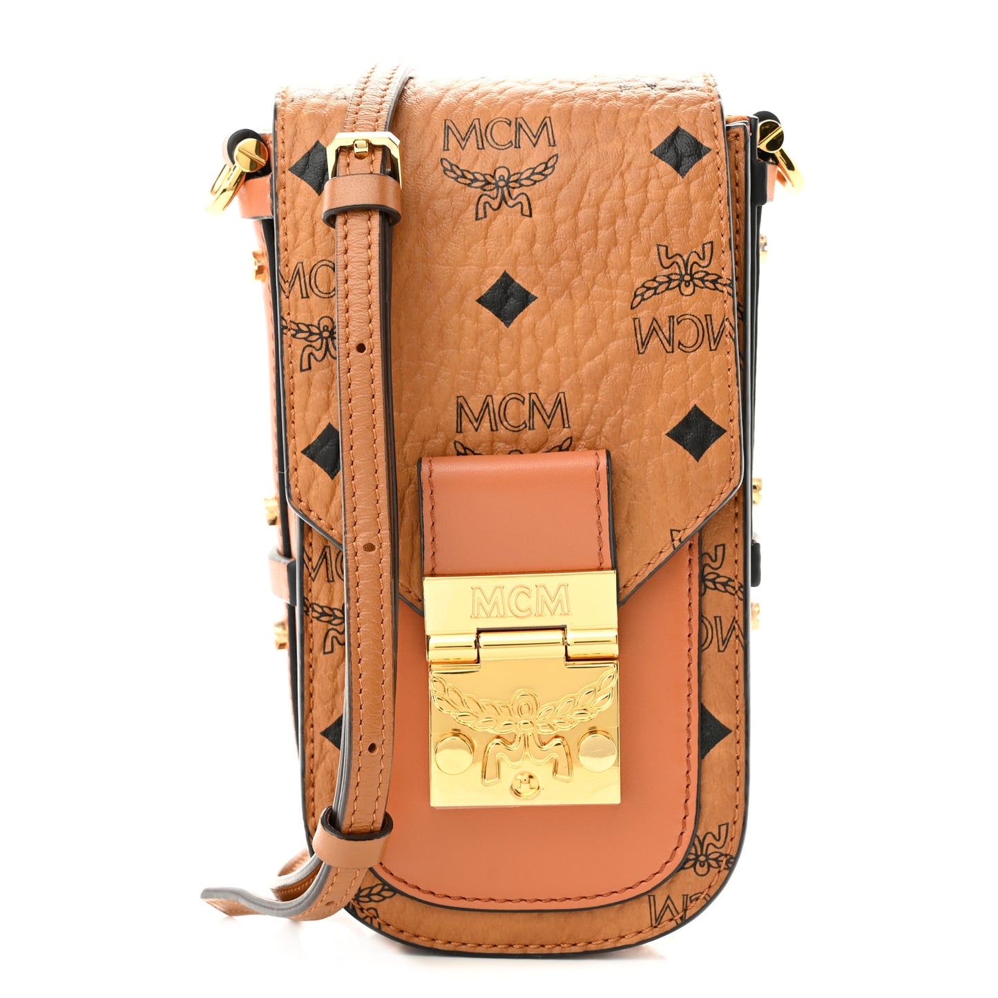 Visetos Mini Patricia Crossbody Pouch Cognac