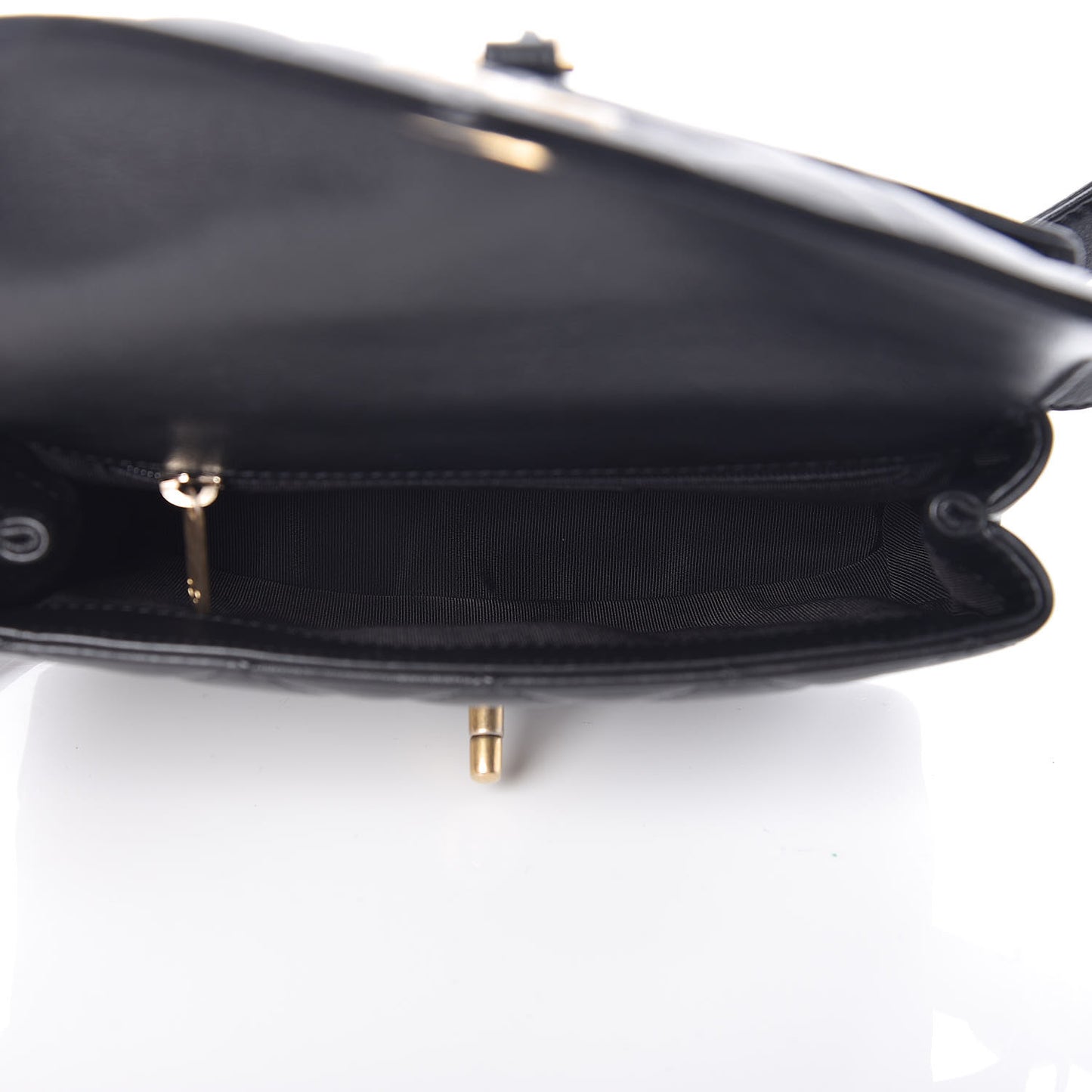 Calfskin Quilted Waist Bag Black