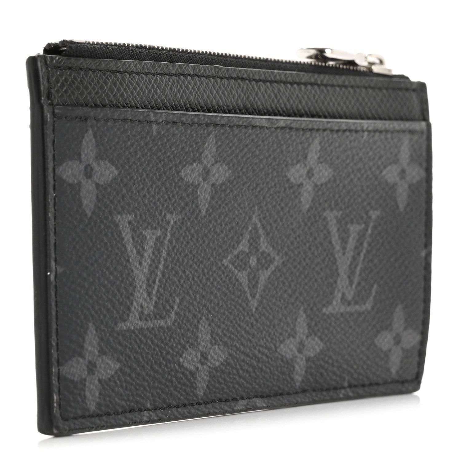 Louis Vuitton Monogram Eclipse Taiga Coin Card Holder Black 3 of 10