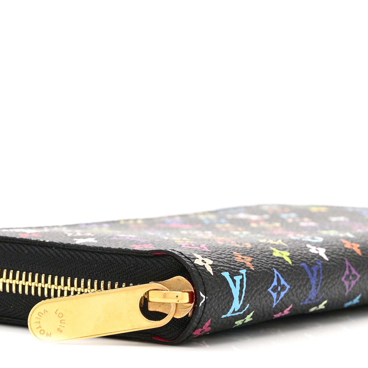 Louis Vuitton Monogram Multicolor Zippy Wallet Black Grenade 9 of 10